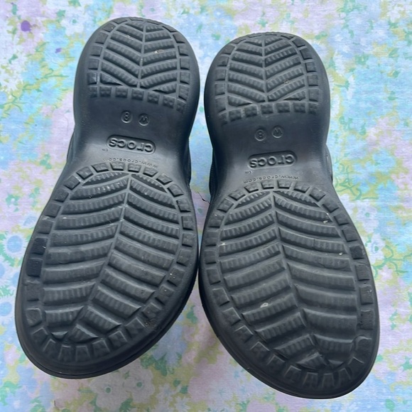 Crocs | Classic Translucent Glitter Bae Platform Clogs Pride Edition Sz 8 - Picture 6 of 8